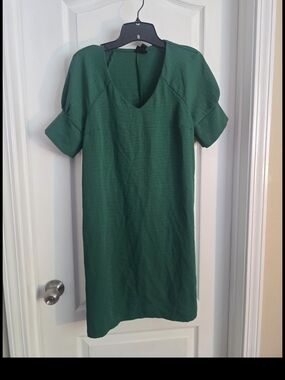 Worthington Emerald Green V-Neck Midi Dress